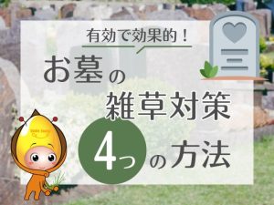 お墓の雑草対策！有効で効果的なたった4つの方法を解説！ | 全国ガーデン情報サイト「お庭の窓口」