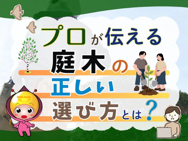 プロが伝える、庭 木の正しい選び方とは？